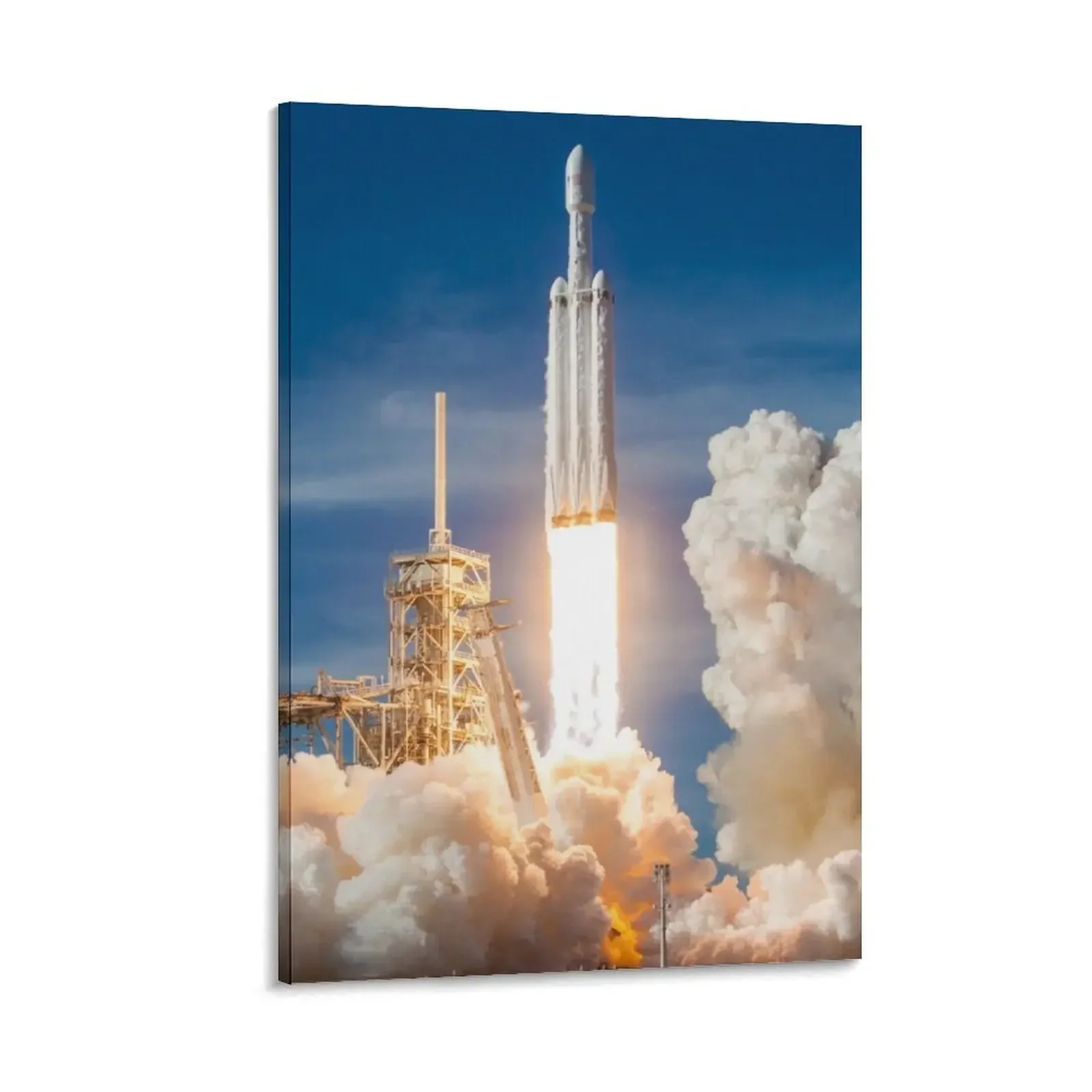 

SpaceX Falcon Heavy Liftoff (8K resolution) Canvas Painting poster anime Decorative painting for bedroom Decoration bedroom