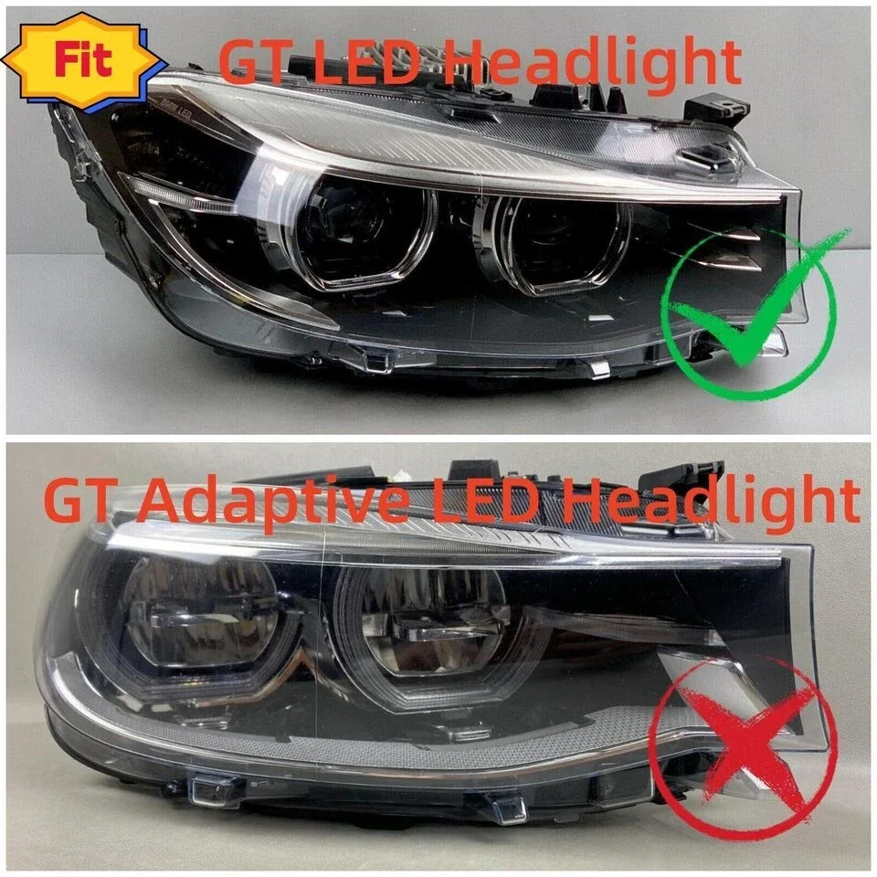 لوحات LED عين الملاك الصفراء DLR لسيارات BMW 3 Series F34 GT 2015 2016 2017 2018 2019 ضوء النهار الجري 63117470425 63117470426