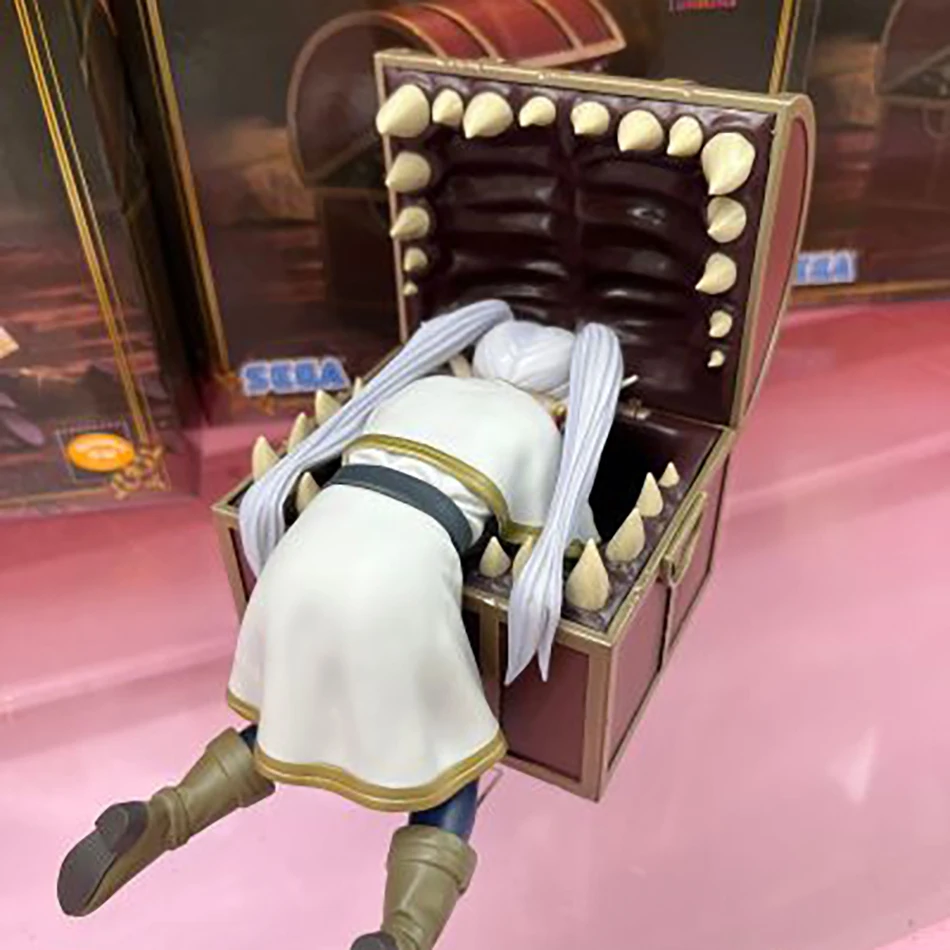 Frieren: Ponad Koniec Podróżi Figurka Anime Frieren Skrzynia Skarbów na Biurko Figurka Akcji Potwór Frieren Model Figurka Prezent dla Fana