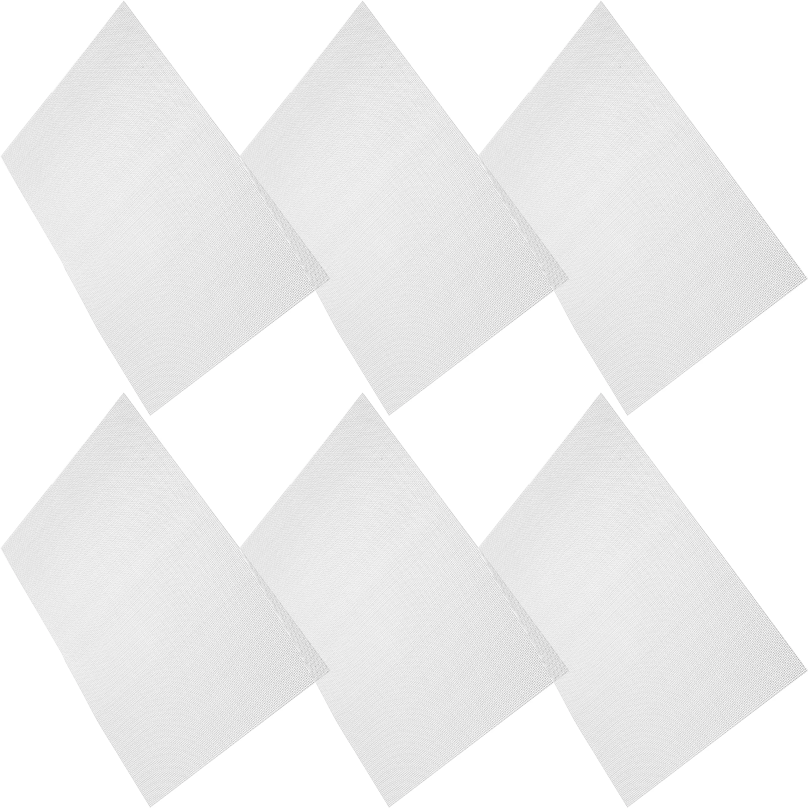 6pcs Stainless Steel Mesh Sheet Fine Wire Screen for DIY Repair Air Filtration Floor Vent Chicken Metal Craft Tool