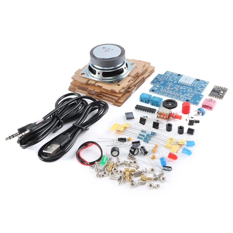 

5 шт. Bluetooth аудио комплект DIY электронный модуль производство маленькие детали динамика усилитель мощности динамик мобильного телефона HU-009