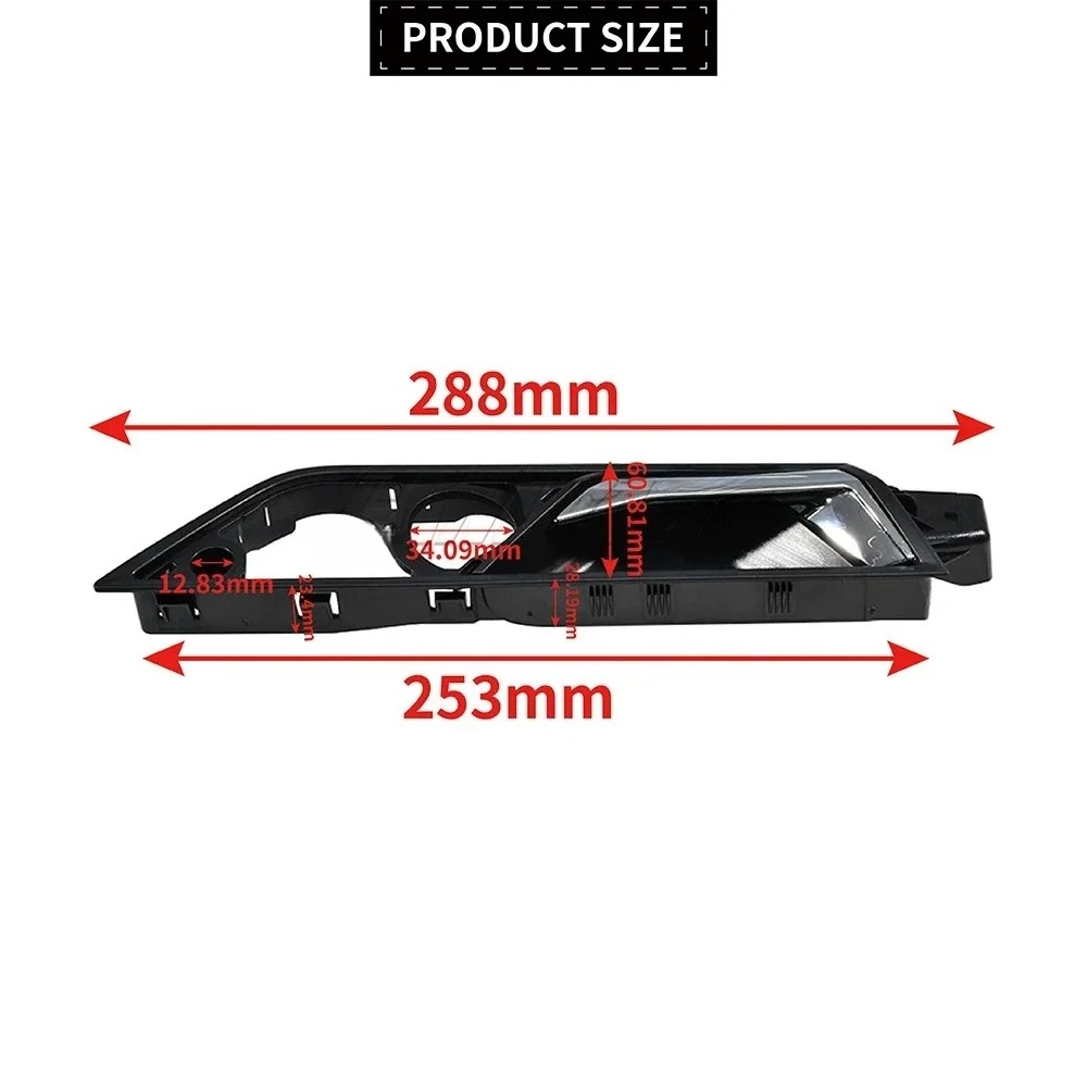 

Para Skoda Fabia Mk3 NJ3 NJ5 1 par nuevo conjunto de manija de puerta Interior delantera ABS izquierda + derecha 6V0837221A 6VD8
