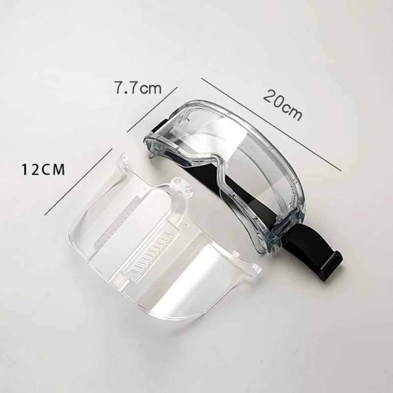 Ne pas gratter le bouclier transparent avec masque ajusté réglable pour une usure confortable à long