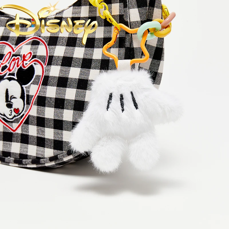 Disney Mickey New Women's Shoulder Bag Cartoon Embroidery Women's Handbag Large Capacity Casual Women's Bag High Quality