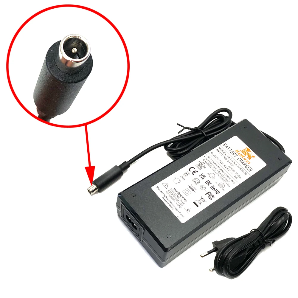 

Для электрического скутера Kugoo Kukirin G2Pro/G2Max, оригинальное зарядное устройство Xiaomi 54,6 В, 2 А (европейский стандарт) с сертификацией