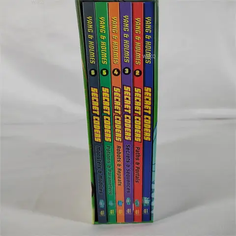 Secret Coders 1-6 Comic Books English Comic Books Coders Elementary School Science Calculation Children's Story Picture Books