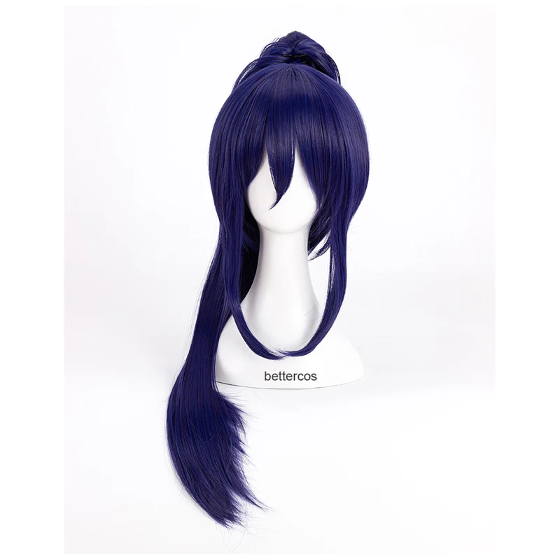 Pelucas de Cosplay LoveLive Sunshine Aqours Kanan Matsuura, peluca de pelo sintético larga resistente al calor + gorro de peluca