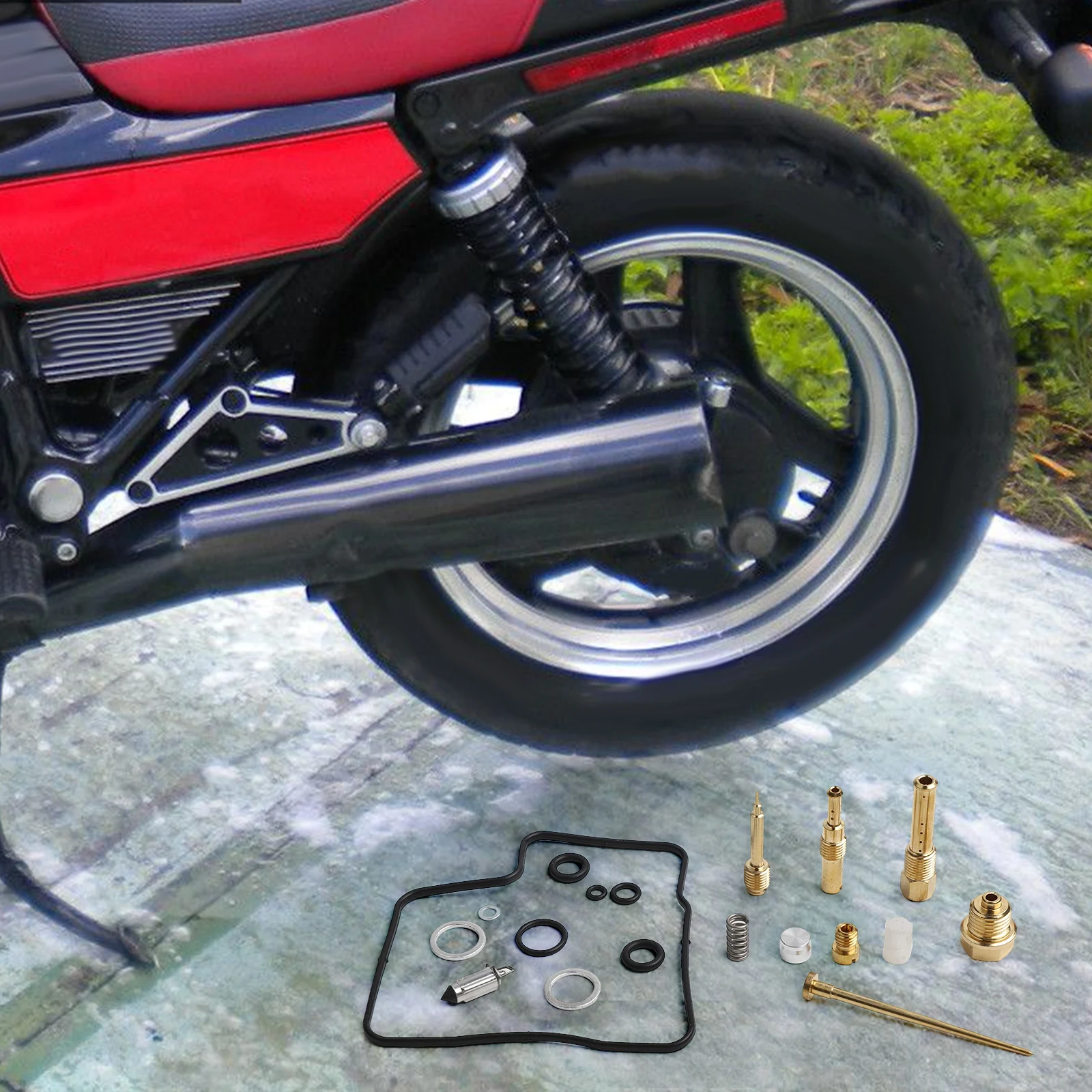 

For Carburetor Rebuild and Repair Kit for GL1200 GL 1200 1984 1986 1987 Compatible with Aspencade and Interstate Models