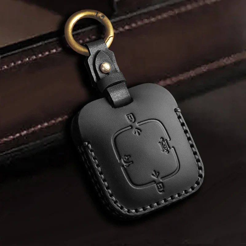 

Leather Car Key Case Cover For Zeekr 001 Protection Key Chain Keychain Holder Shell Fob Bag Interior Accessories