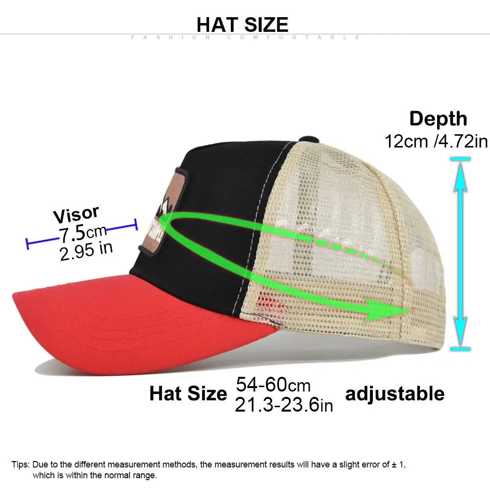 Кепка с вышивкой Hill, сетчатая бейсболка с вышивкой животных, модная унисекс шляпа от солнца для отца водителя грузовика