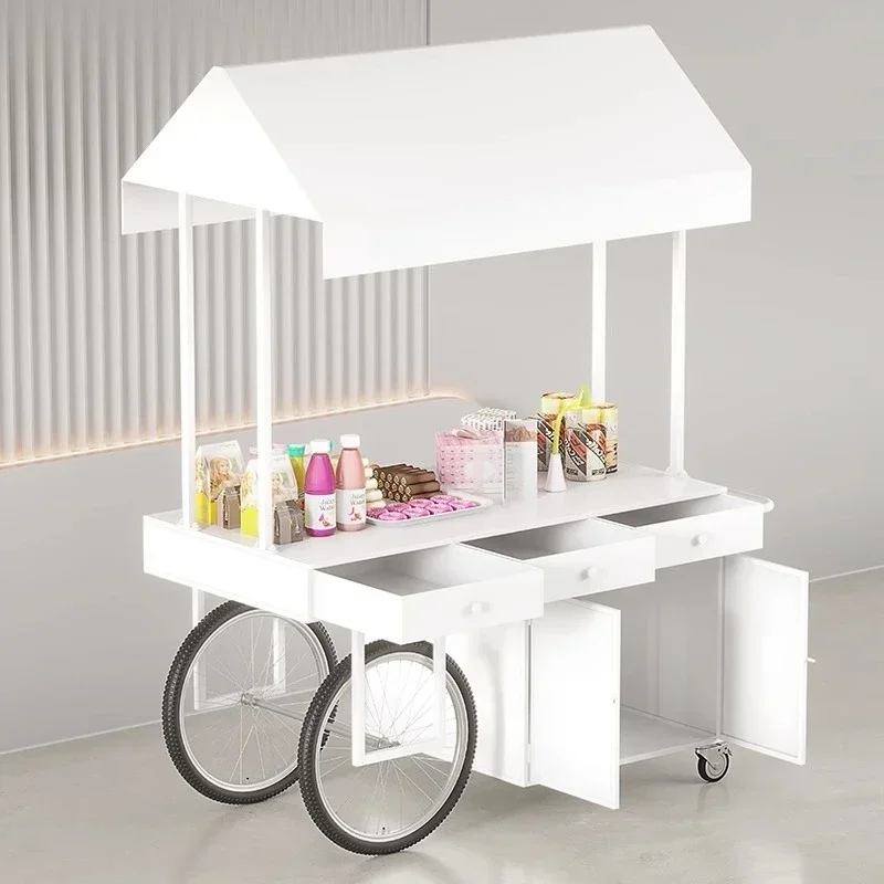 

Wrought iron float, stall car, multi-functional shopping mall promotion, mobile trolley special