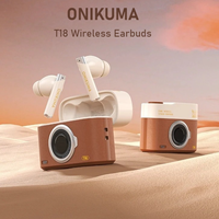 ONIKUMA T18 Sport Earbuds Wireless Bluetooth V5.3 Low Latency in-Ear Stereoscopic Surround  Noise Canceling Gaming Music Earbuds