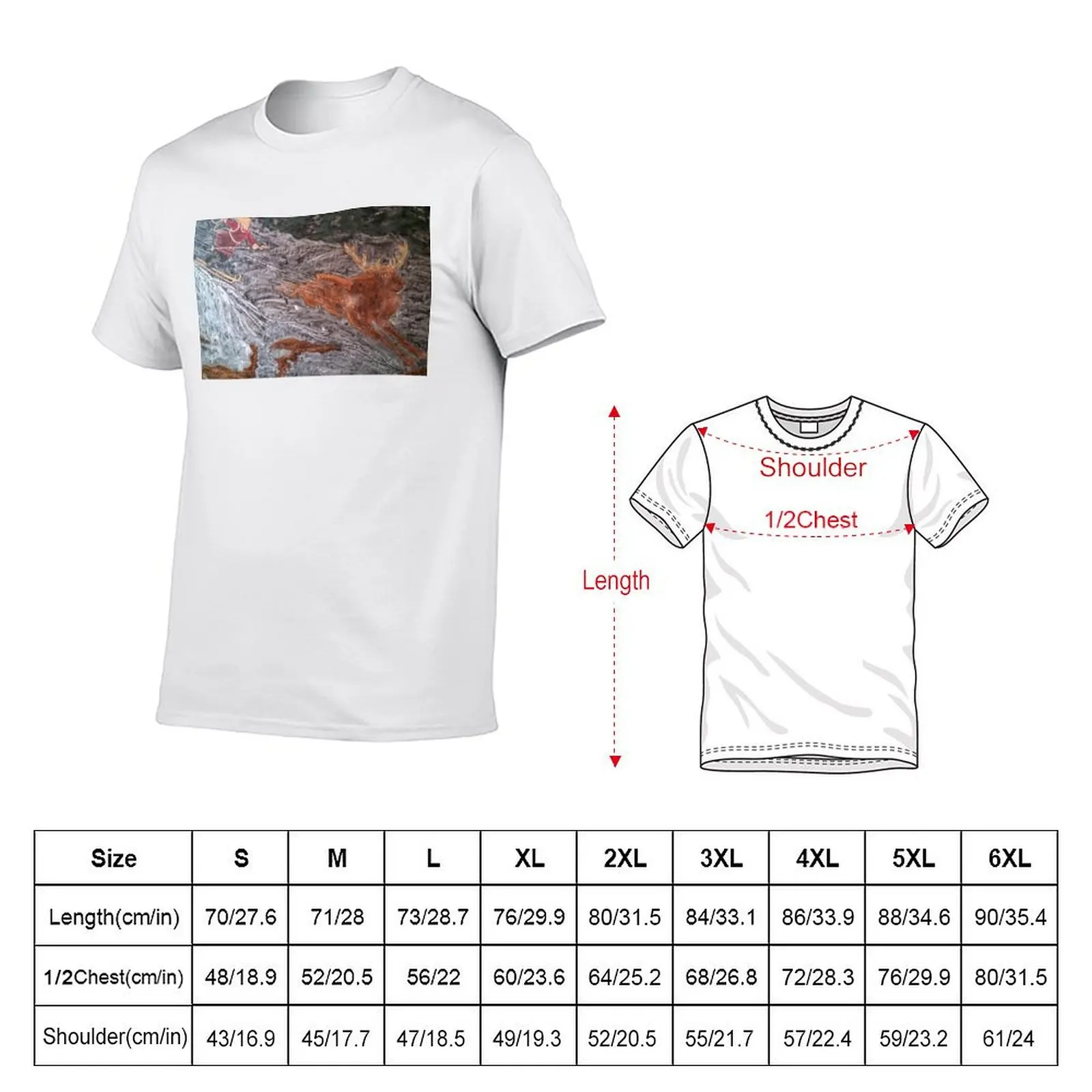 Leminkainen Chases Down Hisii's Elk T-Shirt All Weather Casual Short Sleeve