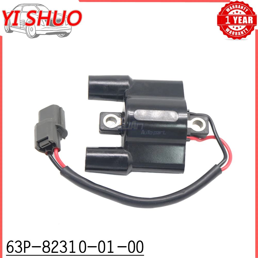 New Ignition Coil 63P-82310-01-00 For Yamaha F60 4 Stroke 2005 63P823100100