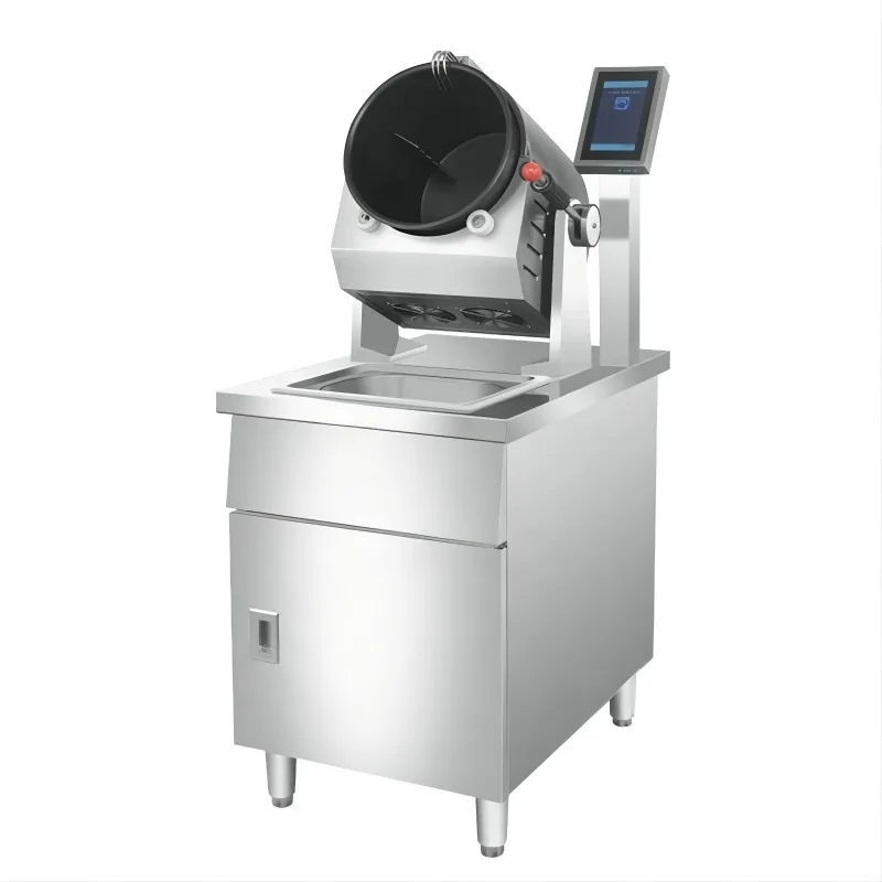 Automatic Smart Robot Cooking Machine 5000W Stainless Steel Easy Clean Fried Rice Professional Stir Fryer