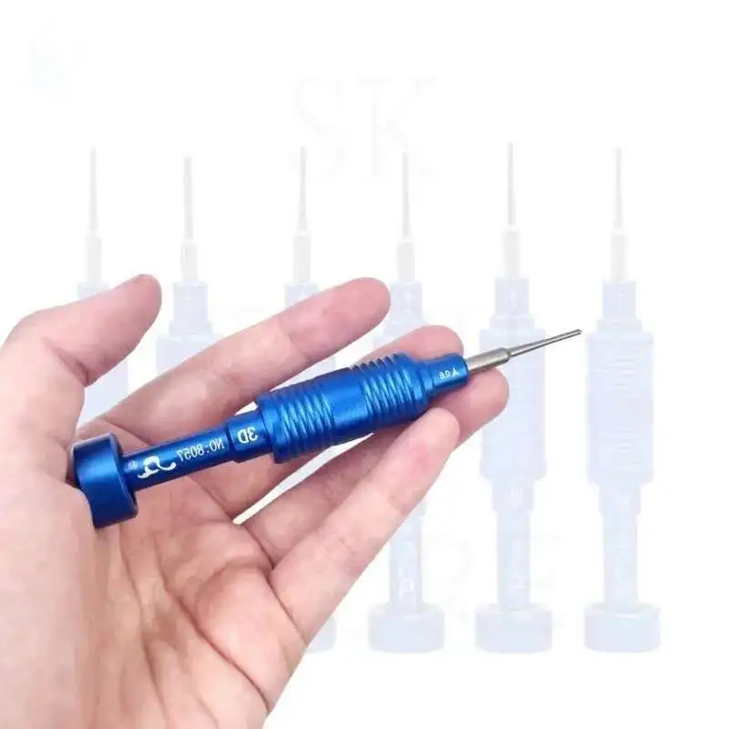 Cacciavite di precisione 3D SW-8057 Serie di pistole in acciaio Phillips Y 0.6 Torx 1.2 T2 1.5 0.8 Cacciavite per strumento di riparazione del telefono cellulare