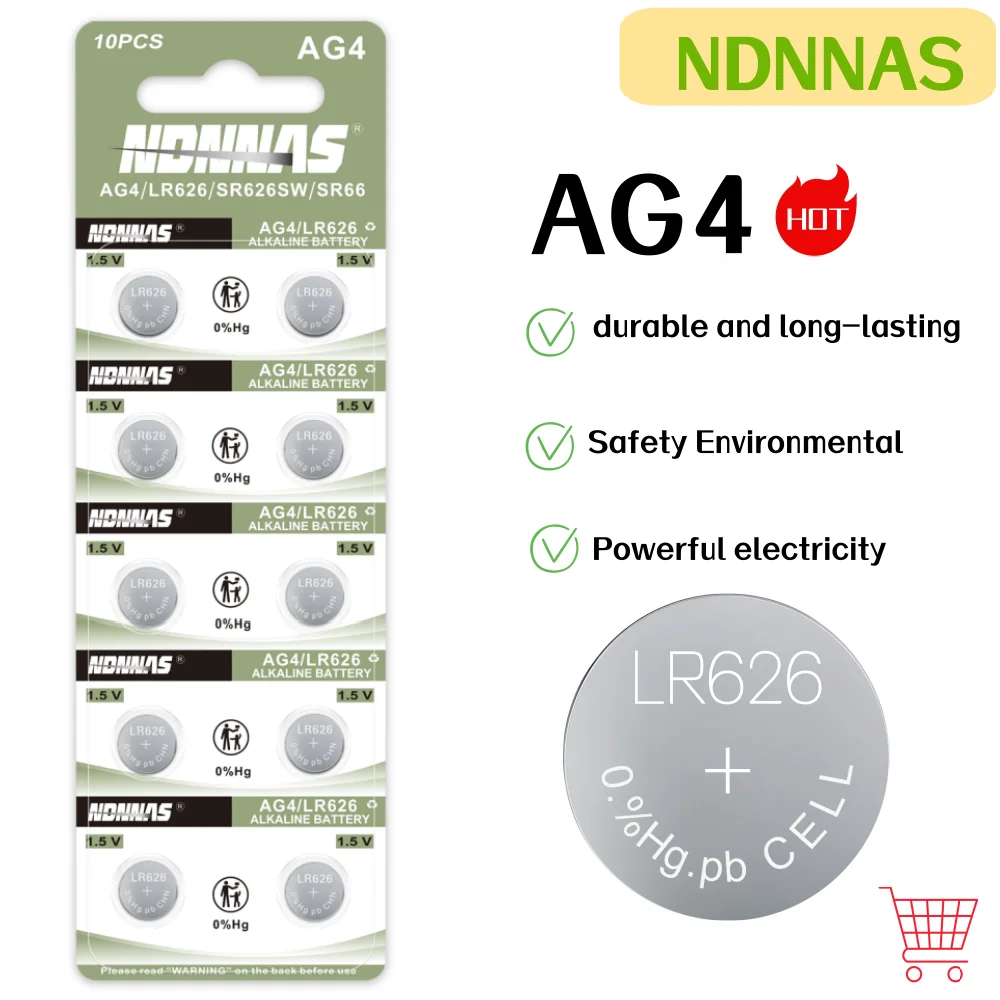 2-20Pcs AG4 LR626 1.5V 18mAh Alkaline Button Coin Cell SR626SW 377 377A LR66 For Watch Toy Calculator Car Key Clock Mini Light