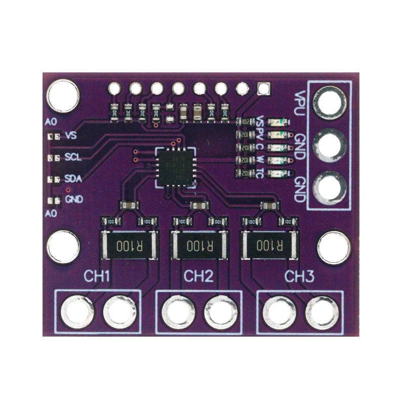 INA3221 module three-way bidirectional bus low/high side voltage/current/power monitor I2C