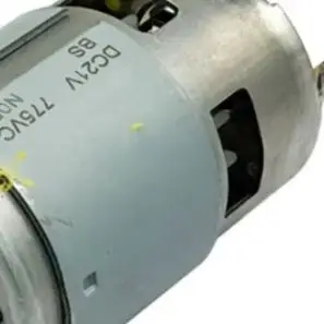 21V Lithium Battery Grass Trimmer Motor 775 Type 10 Teeth Gear For Hedge Trimming Lawn Mower Replacement Part White Metal