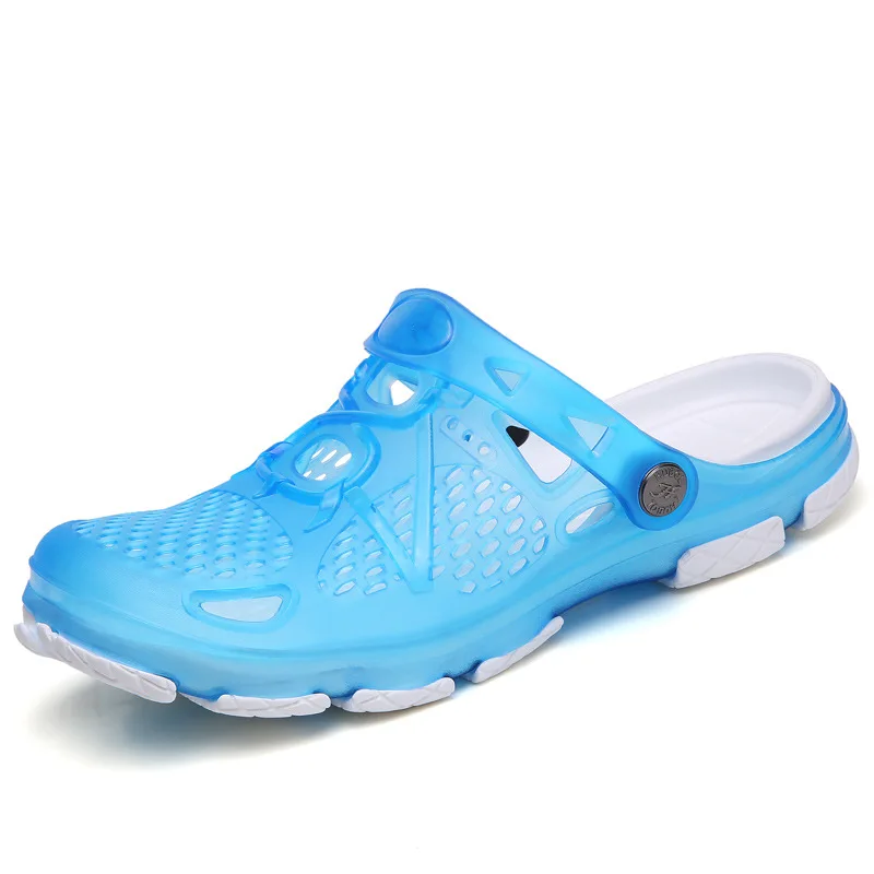 Sandalias para mujer 2025, nuevos zapatos de playa transpirables, zuecos de jardín a la moda para mujer, zapatos acuáticos, sandalias y zapatillas de gelatina para mujer WSH3820
