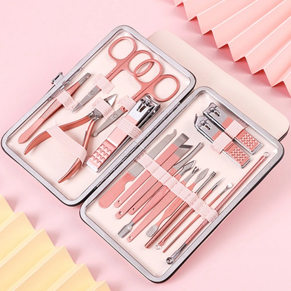 

10 Pcs Professional Nail Cutter Pedicure Scissors Set Stainless Steel Eagle Hook Portable Manicure Nail Clipper Tool Set