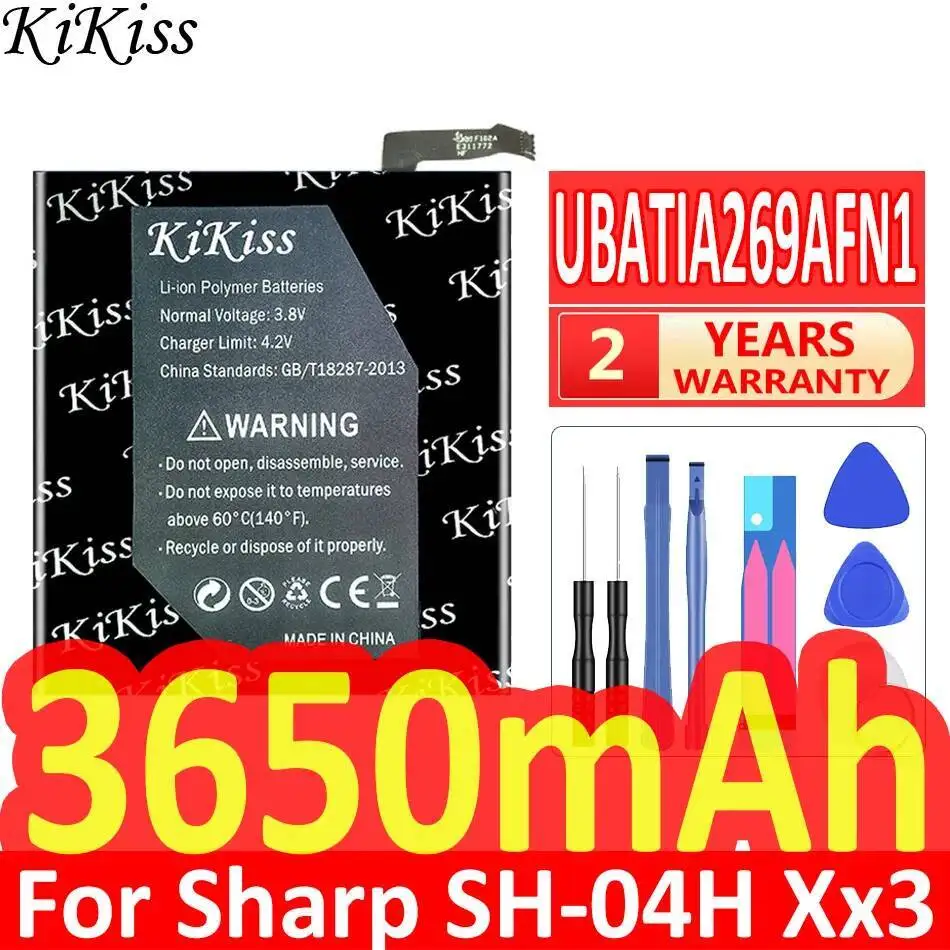 

3650Mah Mobile Phone Battery Fast Charging For Sharp Aquos Zeta SH-04H Xx3 SHV34 506SH P1 P1X UBATIA269AFN1