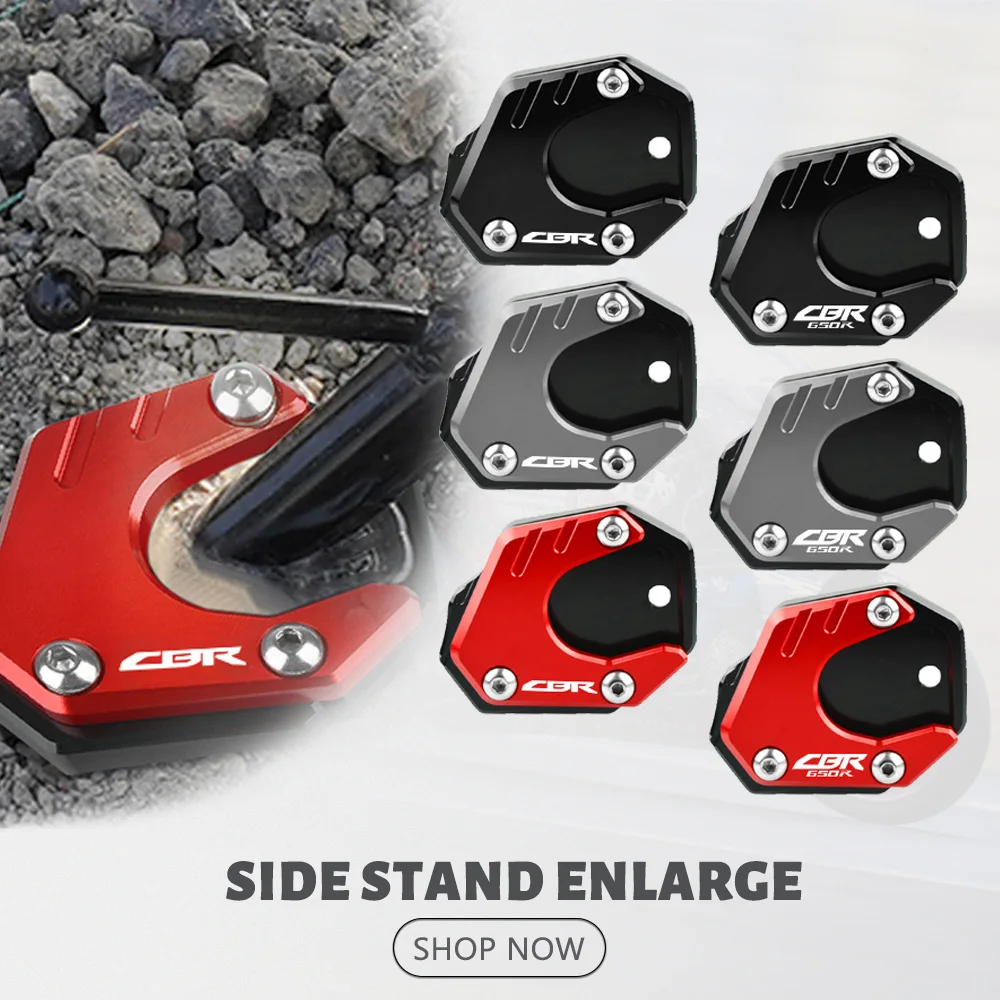 

2023 2022 Motorcycle Side Stand Enlarge Plate Kickstand Extension FOR HONDA CBR650R CBR500R CBR600RR CBR250R CBR250F CBR300R