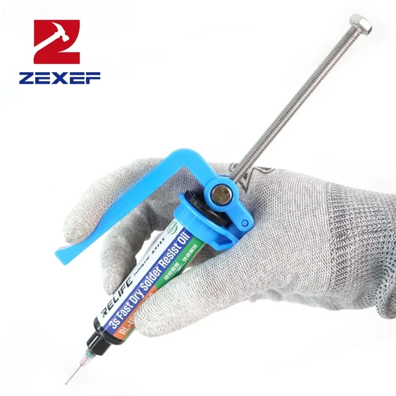 ZEXEF RL/062D Labor Saving 5/10CC Solder Paste Booster UV Solder Mask Ink Welding Oil Pusher For Motherboard Repair Tools