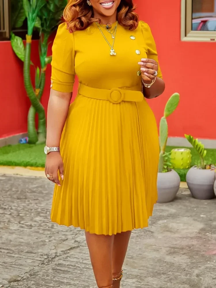 فساتين أفريقية للنساء أنيقة من البوليستر موضة إسلامية جديدة عبايات Dashiki رداء قفطان ميدي فستان ملابس أفريقيا التركية