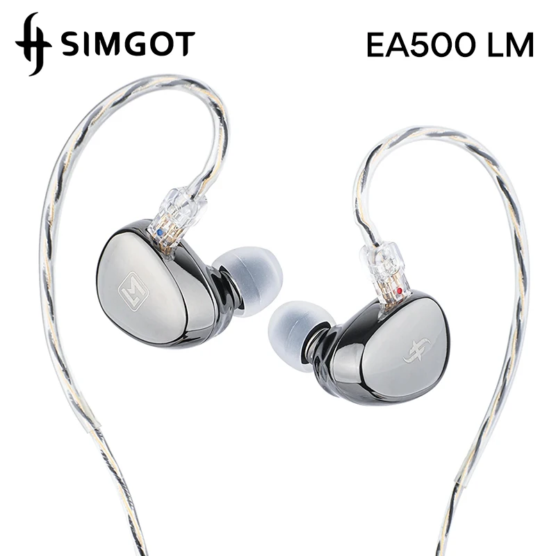 

Наушники-вкладыши SIMGOT EA500 LM, проводные Hi-Fi наушники с литий-магниевой диафрагмой и съемным 2-контактным кабелем 0,78 мм