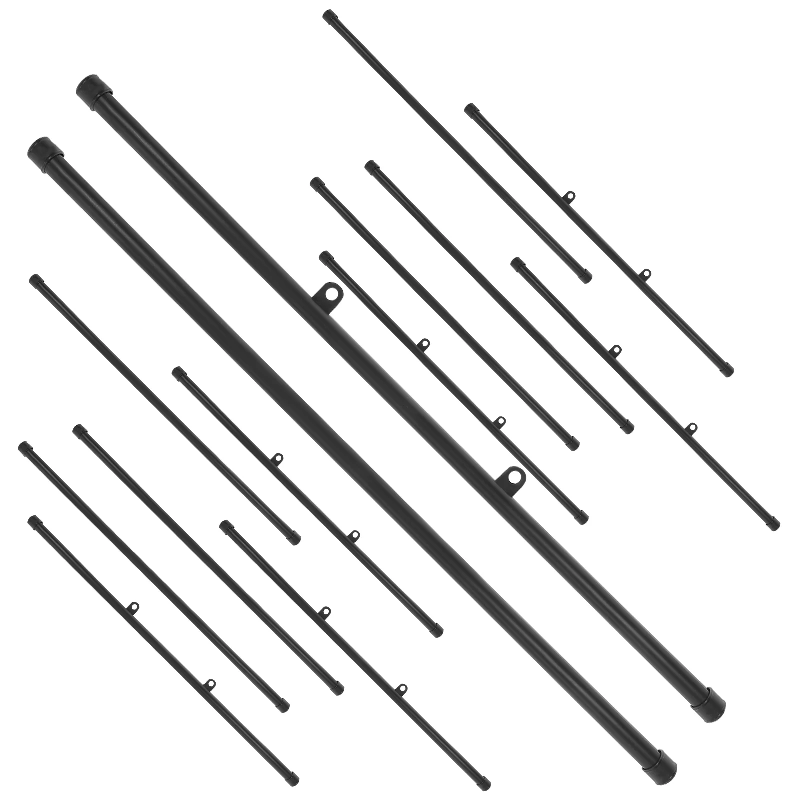 

Black Round Hanging Rod 53CM Poster Frame Hanger Clips Plastic Dowel Wall Artwork Scroll Holder ABS Material Wear Resistant Not