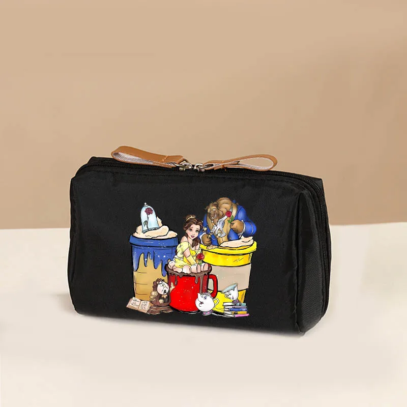 Disney Princess-Bolsa de maquillaje Peter Pan para mujer, neceser de viaje, organizador de belleza, regalo de embrague