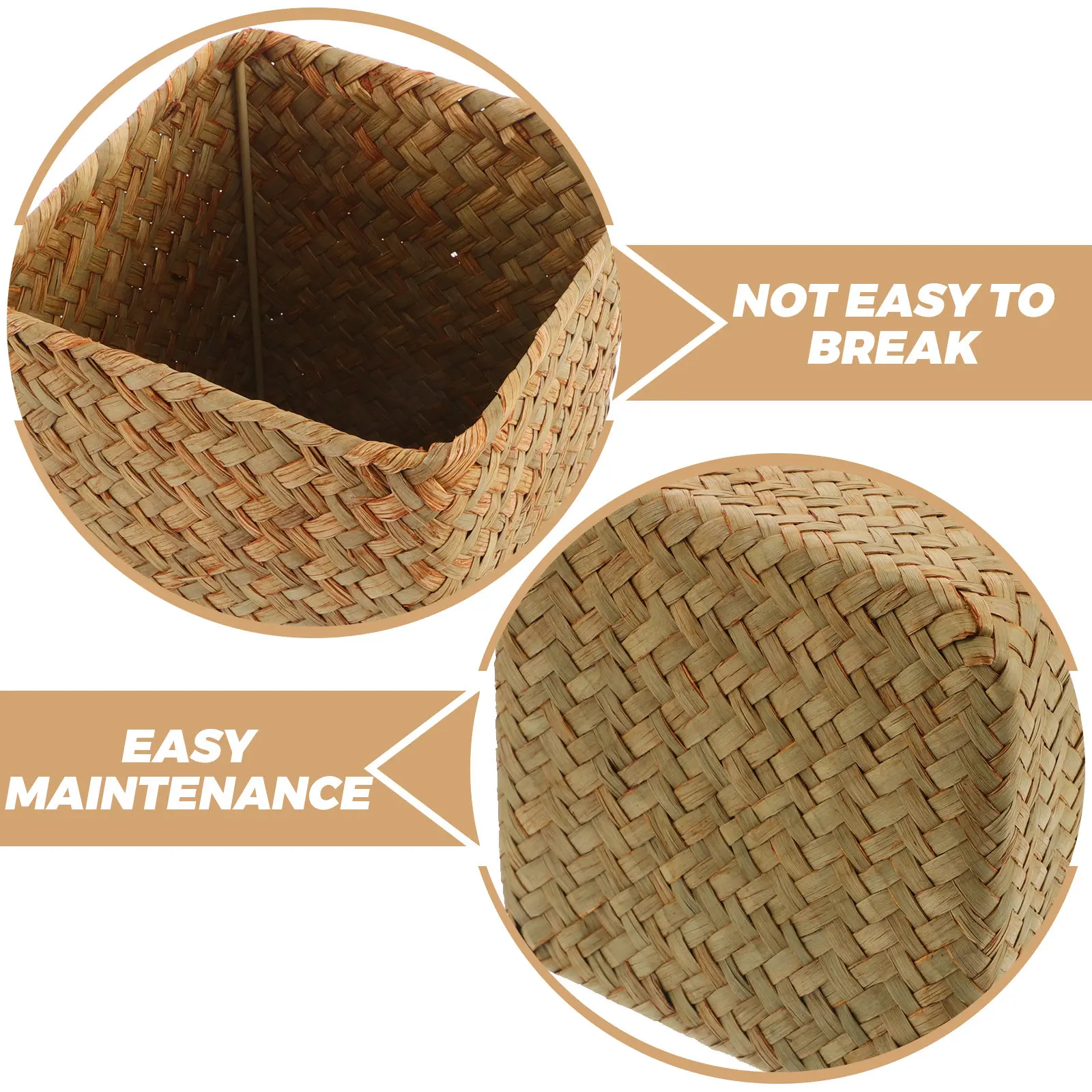 Tall Hand-Woven Rattan Vase Decorative Flower Basket Vase for Fresh Dried Flower Arrangement Rustic Boho Style