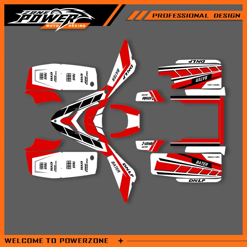 

Powerzone Graphics Decals Stickers Motorcycle Background For YAMAHA 1988 -2004 2005 2006 blaster YFS 200 Custom Number Name 02