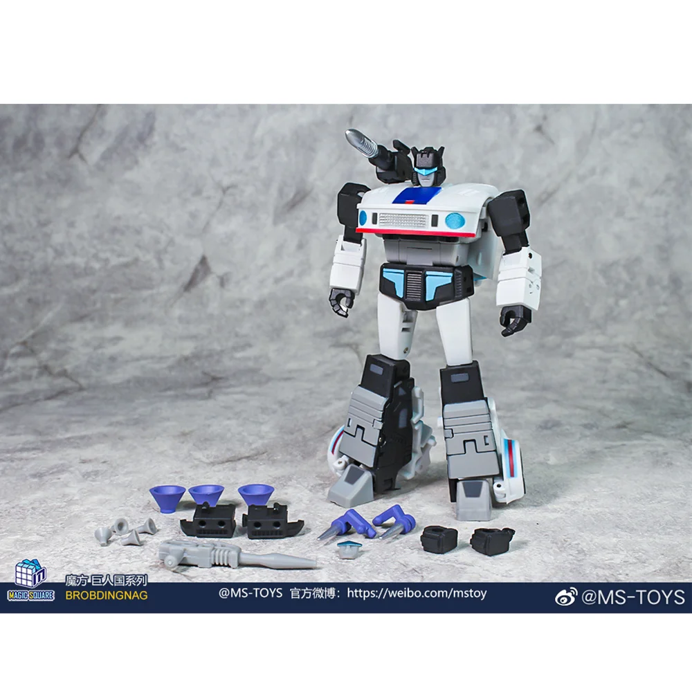 Imagem -02 - Nova Transformação Magic Square Ms-toys Msb35 Ms-b35 Msb35a Jazz Blues Anime Robot Model Action Figure Toy com Adesivo