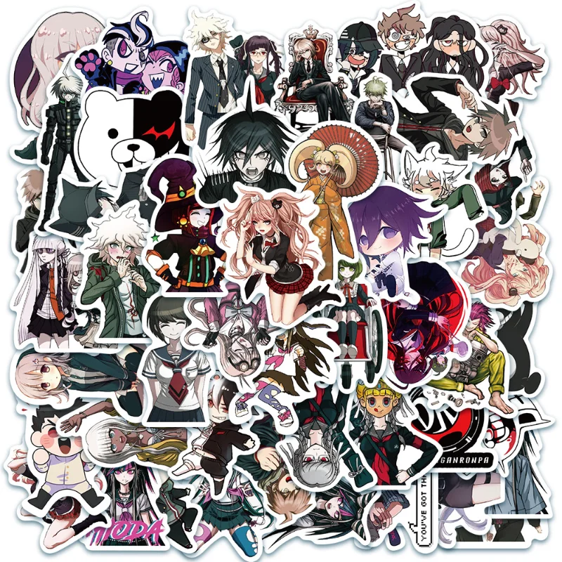 50/30/10PCS Komaeda Nadeshiko Jin Kisaragi Kizana Kirigiri Popular Anime Stickers Mobile Phone Cases Scooters Luggage Stickers