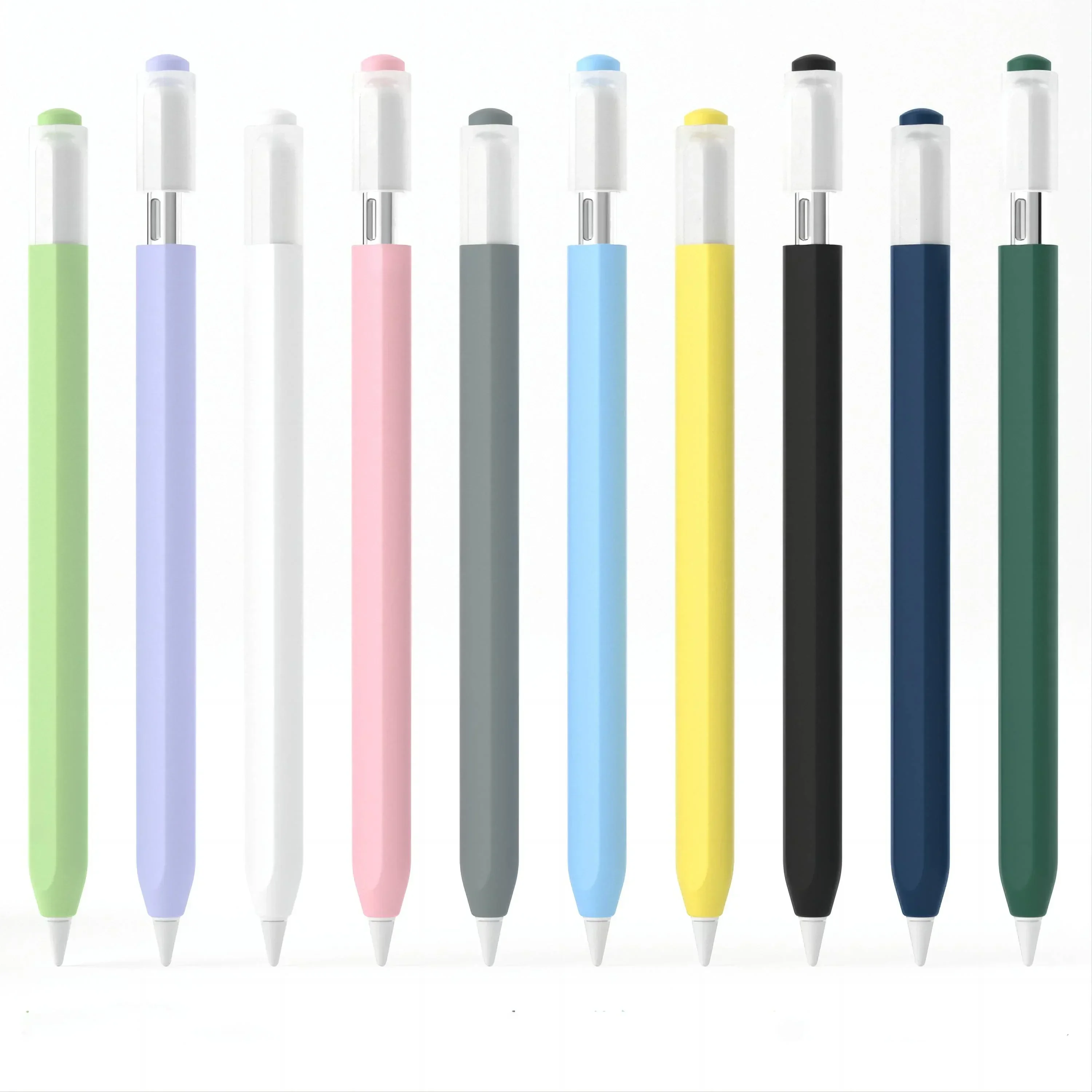 Case For Apple Pencil 3 USB-C Cover Plain Color Protective Cases Soft Silicone 3nd Generation iPad Pencil For Apple Pencil