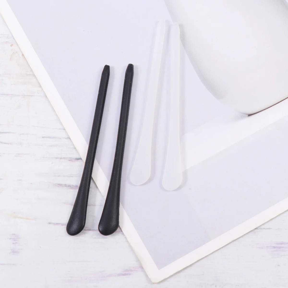 

24pcs Glasses Foot Cover Silicone Black White Lightweight Non-Slip Ear Hook Kit For Outdoor Sports Eyeglasses Non-Slip Cover