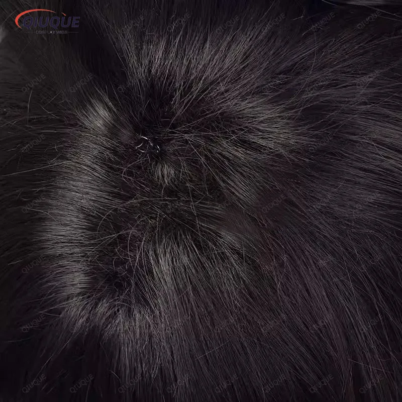 Luca Balsa Cosplay Short Wit with Ponytail Black Wig Cosplay Anime Wigs Heat Resistant Synthetic Wigs+ Wig Cap