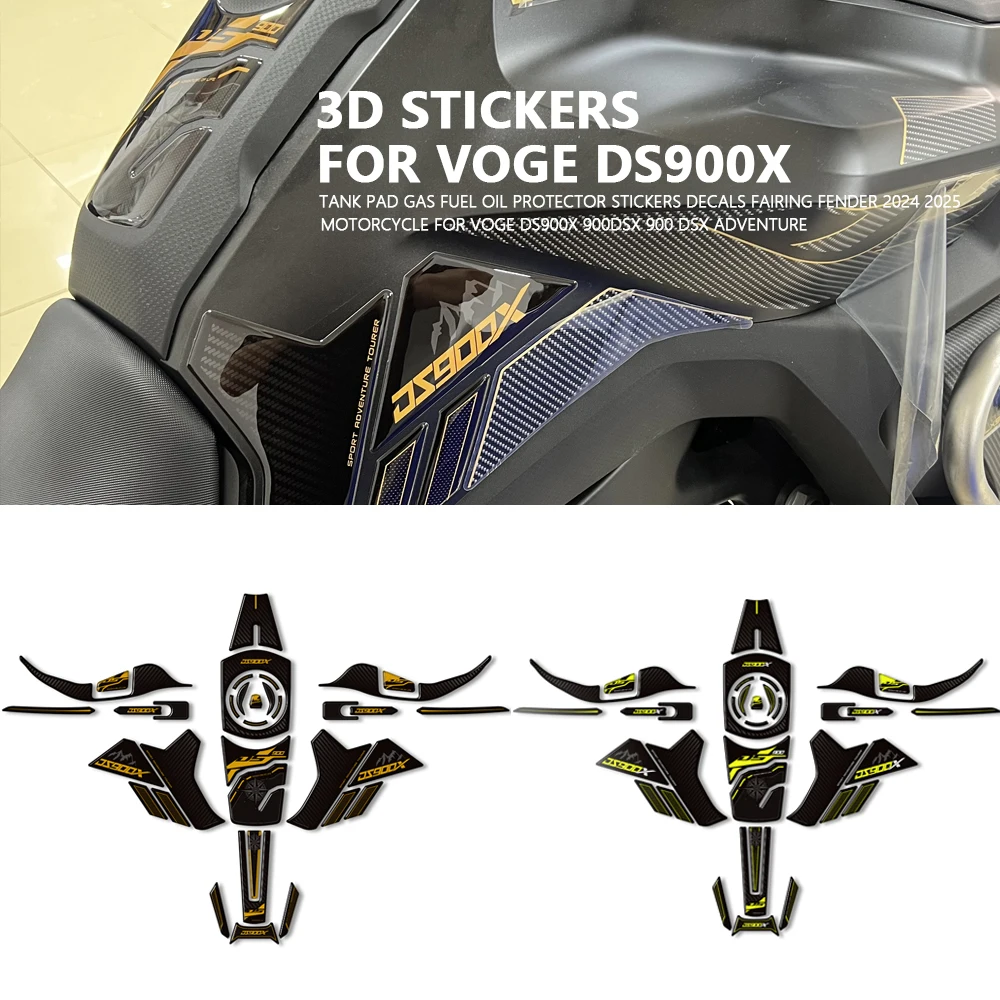 For VOGE DS900X 900DSX Adventure Motorcycle Accessories Tank Pad Gas Fuel Oil Protector Stickers Decals Fairing Fender 2024-2025