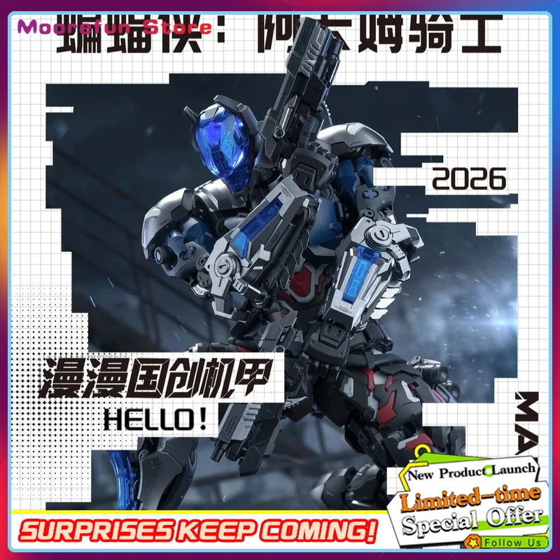 

Original HEMOXIAN Arkham Knight Assembly Model YuanYe Over Zero Batman Action Figures 1/10 Statue Collection Kid Toy Gift