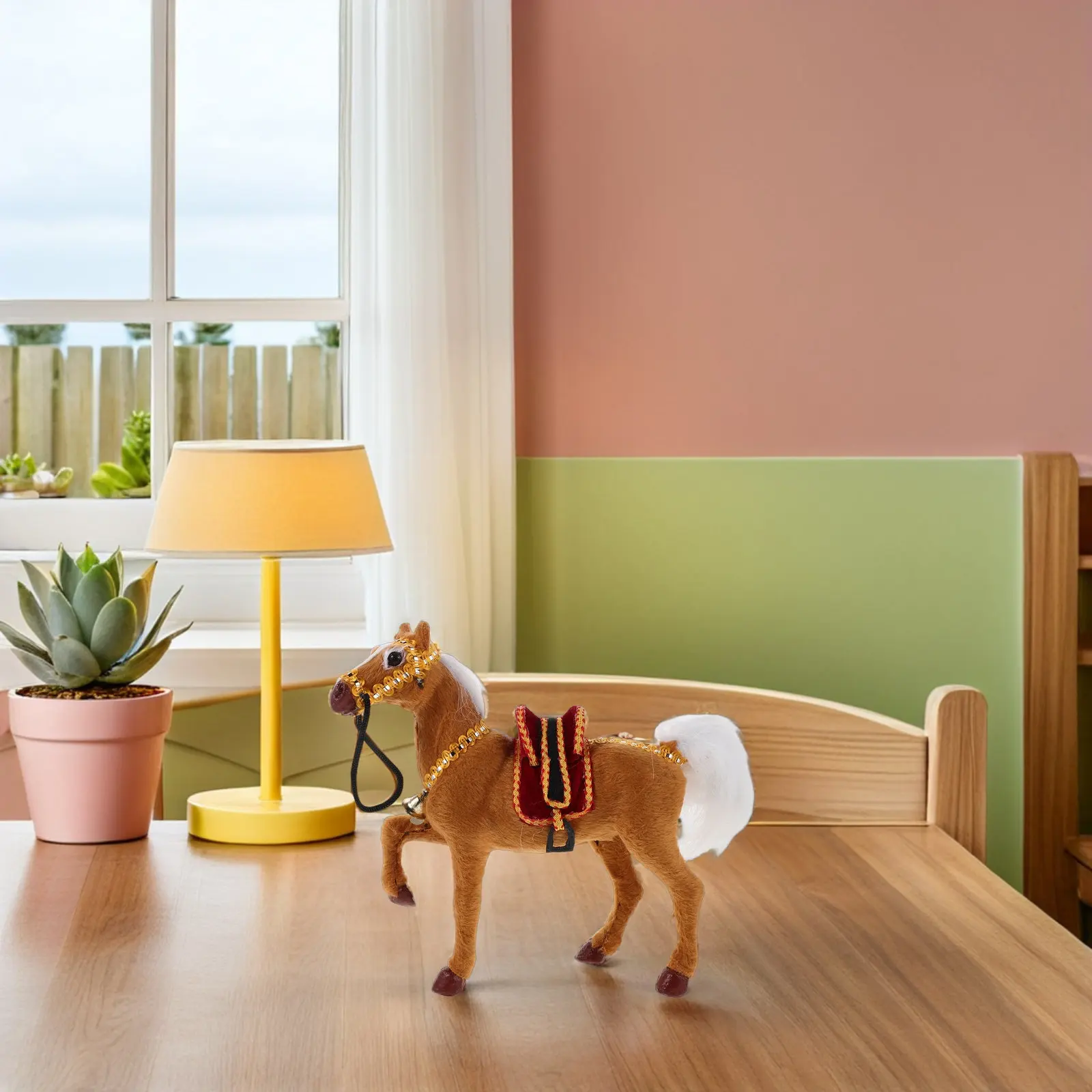 1 stks realistisch paardengeluid levensecht dier voor kinderen interactief spelen gevulde miniatuurfiguur peuter cadeau handheld simulator