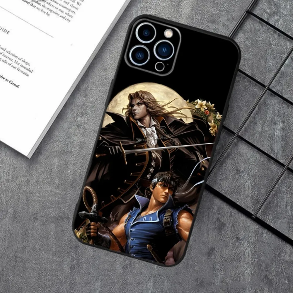 Castlevania Game  Phone Case For Apple iPhone 15,14,13,12,11,XS,XR,X,8,7,Pro,Max,Plus,mini Silicone Black Cover