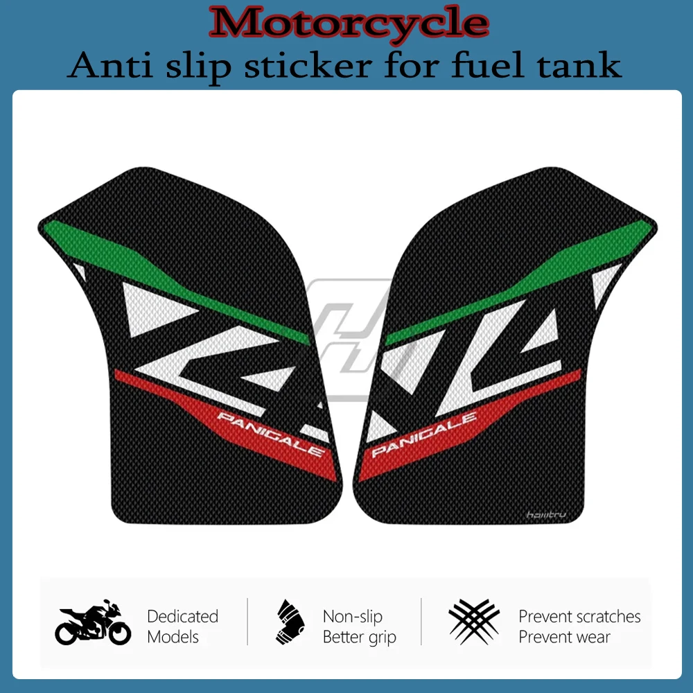 

Motorcycle Anti-slip Side Tank Pad Protection Knee Grip Mat for Ducati Panigale V4 V4S 1100 Corse SP 2018-2022