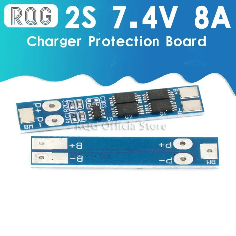 2S 7.4V 18650 lithium battery 8.4V polymer lithium battery 8A working current 16A current limiting protection board