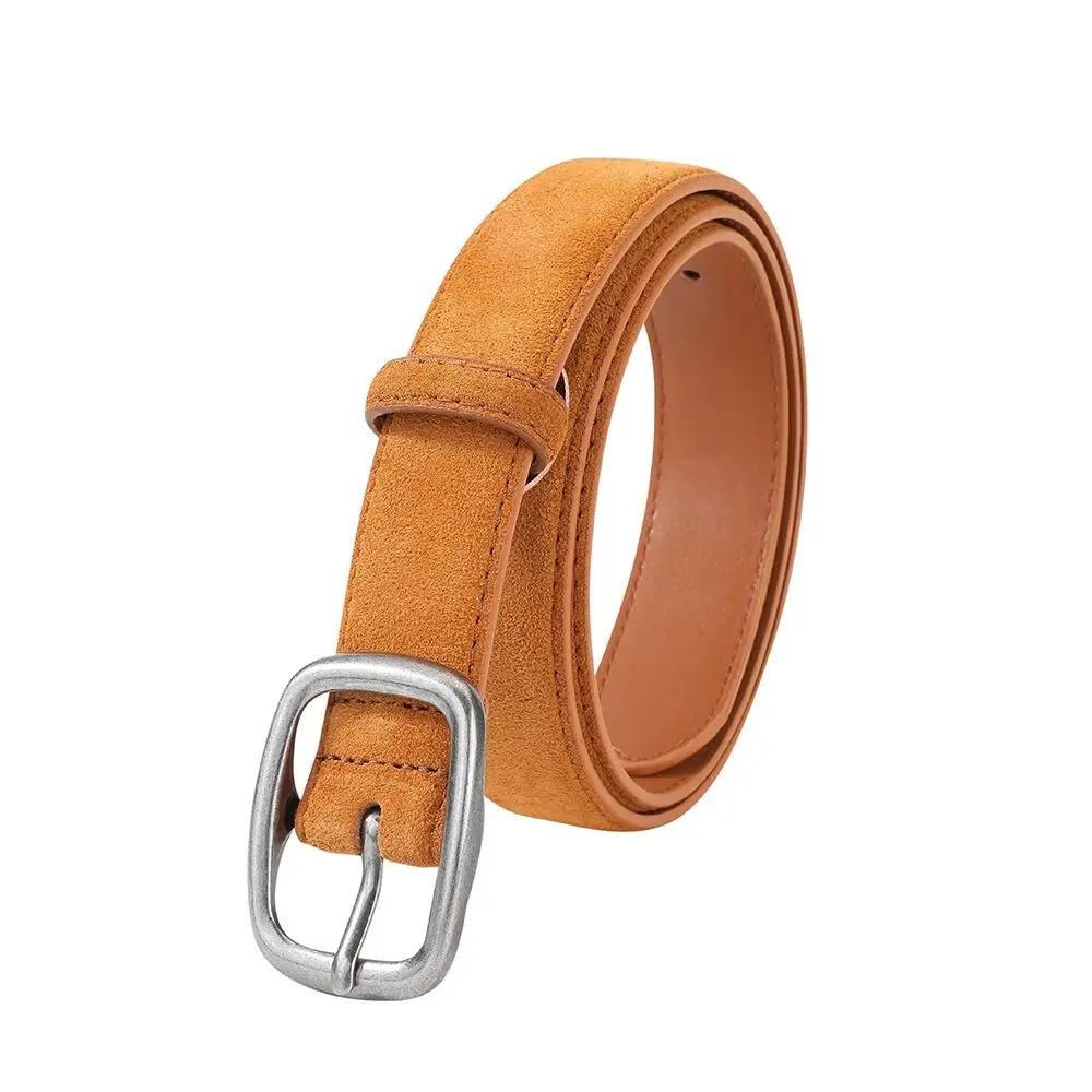 العصرية الجينز ديكور حزام من جلد الغزال الفضة مربع مشبك الكورية نمط بولي أحزمة الخصر عرض الموضة بنطلون الديكور فستان الديكور #2