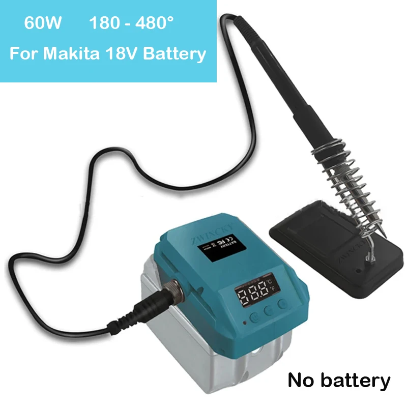 For Makita 18V Battery Portable Cordless Electric Soldering Iron 60W 480°C Multifunction Household Electric Welding Machine