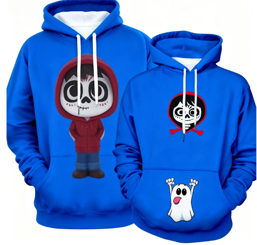 

New Spring and Autumn Style 3D Printed Pattern Skull - Fashionable and Comfortable Sweater Hoodie, Happy Halloween Gift