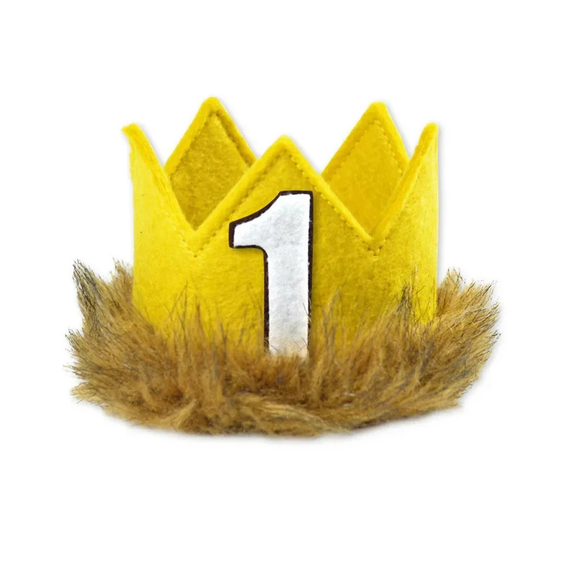 Baby 1/2th Birthday Hats  1th 2th 3th 4th 5th Wild One Crown Where The Wild Things Are Theme Birthday Party Photo Booth Props