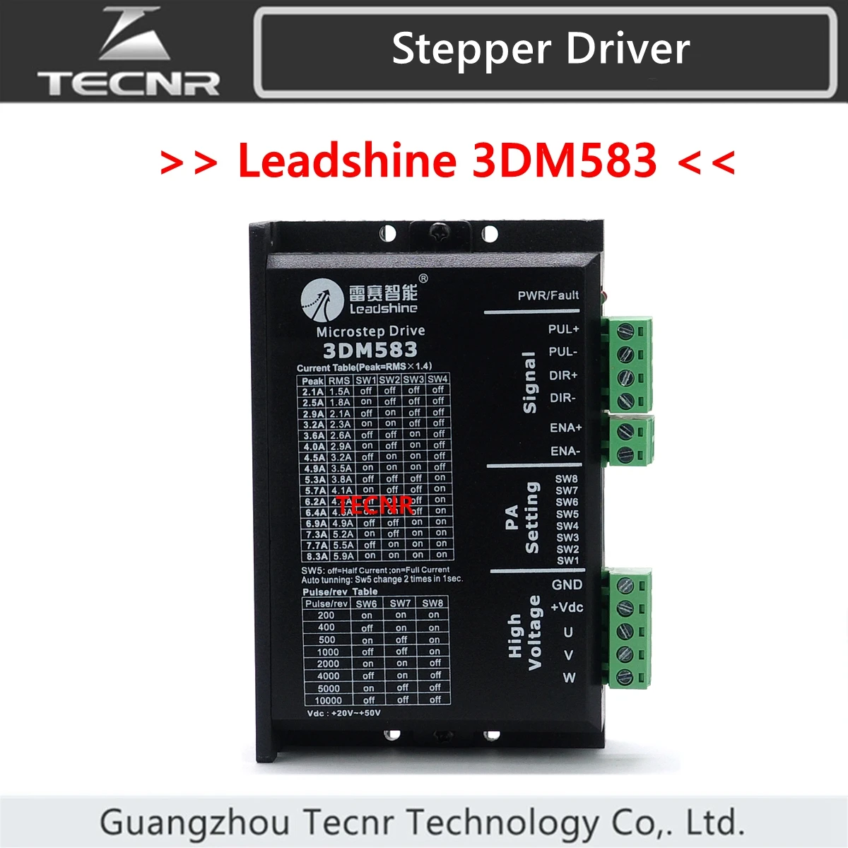 Original Leadshine 3DM583 Stepper Driver VDC20-50V  2.1-8.3A For 3 Phase 57 86 Series Motor Stepper Motor Replace 3ND583